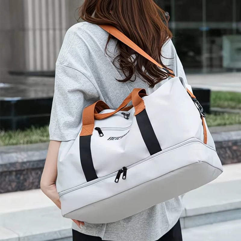 Travel Gym Bag Short-Distance Luggage Portable Fitness Bags Shoulder Crossbody Chest Bag Handbags Duffle Carry on Weekender Bag