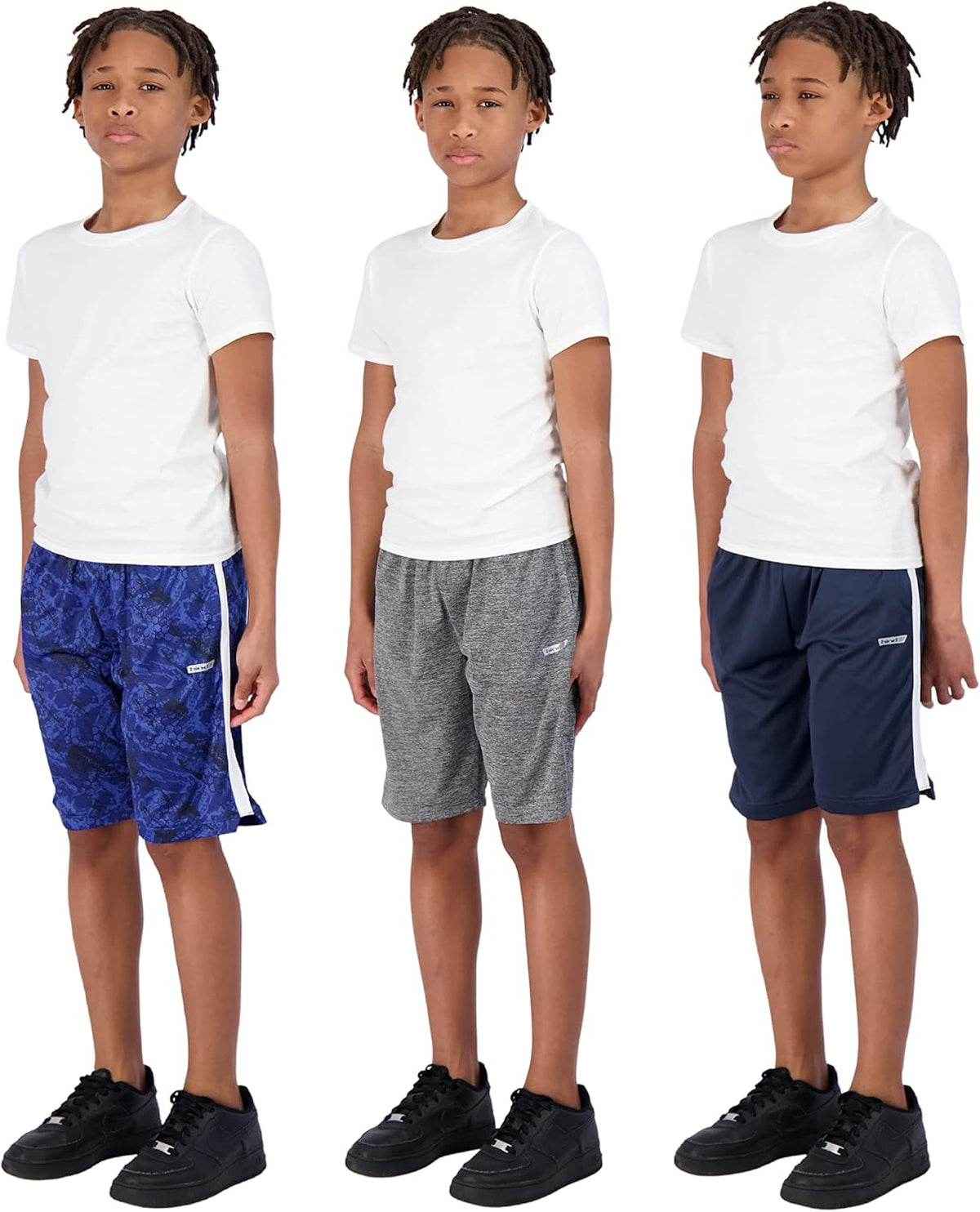 Boys Shorts for Kids 3-Pack Basketball Shorts for Boys Basketball and Sports