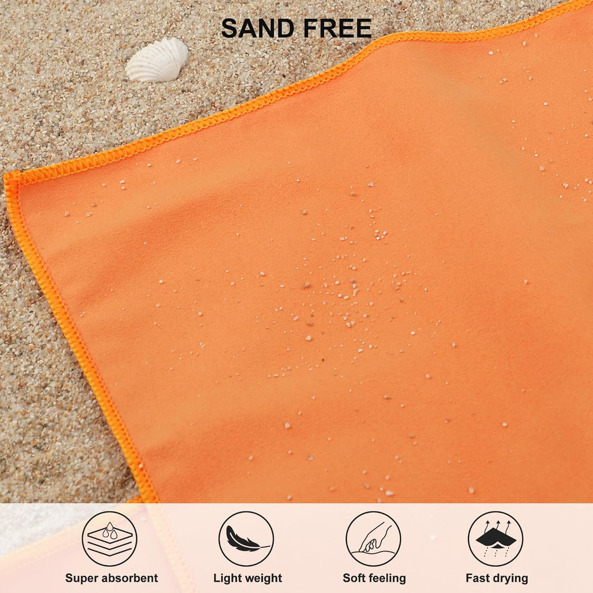 Microfiber Towel Quick Dry Camping & Travel & Gym Towel. Compact
