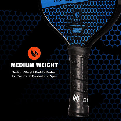 Graphite MOD Z5 Carbon Fiber Pickleball Paddle with Wide-Body Shape. Honeycomb Core, Graphite Face & Cushion Comfort Pickleball Paddle Grip