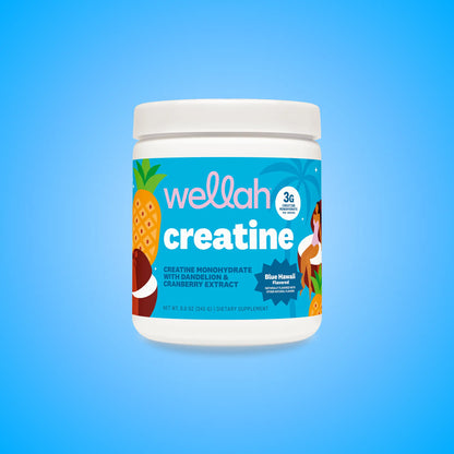Wellah Nutrition Creatine Monohydrate | 50 Servings | 3G Creatine | Supports Energy, Muscle Recovery & Strength, Cognitive Health Dietary Supplement Powder