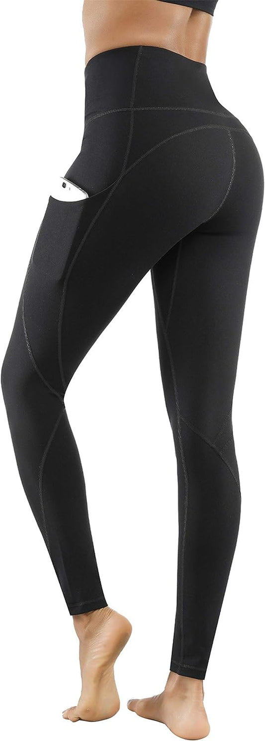 Women High Waist Yoga Pants with Pockets Stretch Soft Leggings