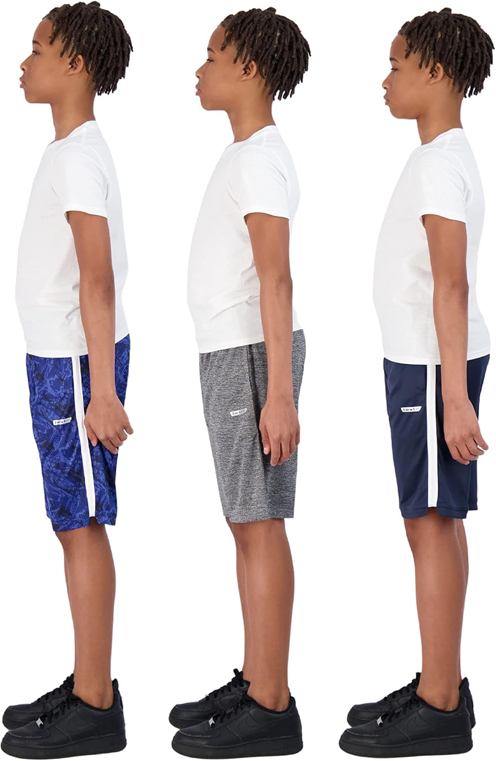Boys Shorts for Kids 3-Pack Basketball Shorts for Boys Basketball and Sports