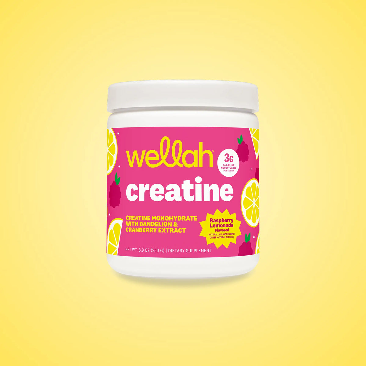 Wellah Nutrition Creatine Monohydrate | 50 Servings | 3G Creatine | Supports Energy, Muscle Recovery & Strength, Cognitive Health Dietary Supplement Powder