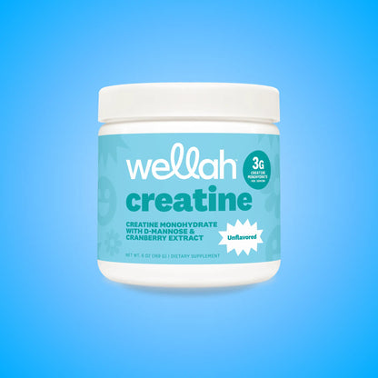 Wellah Nutrition Creatine Monohydrate | 50 Servings | 3G Creatine | Supports Energy, Muscle Recovery & Strength, Cognitive Health Dietary Supplement Powder