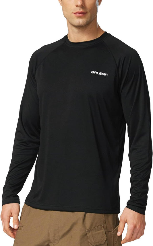 Men'S UPF 50+ Sun Protection Shirts Long Sleeve Rash Guard