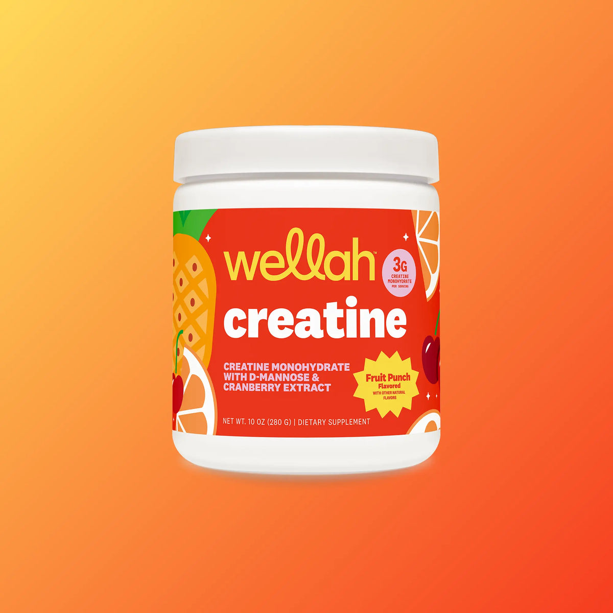 Wellah Nutrition Creatine Monohydrate | 50 Servings | 3G Creatine | Supports Energy, Muscle Recovery & Strength, Cognitive Health Dietary Supplement Powder