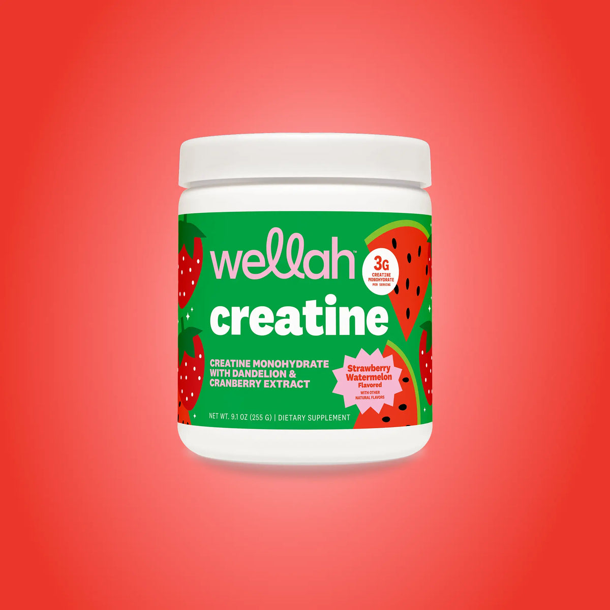 Wellah Nutrition Creatine Monohydrate | 50 Servings | 3G Creatine | Supports Energy, Muscle Recovery & Strength, Cognitive Health Dietary Supplement Powder