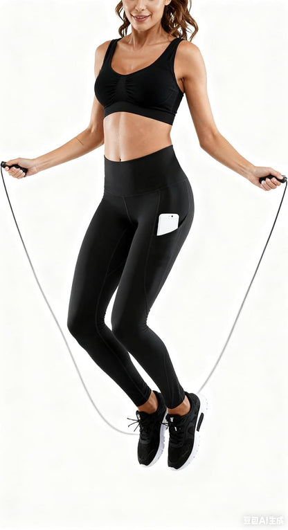 Women High Waist Yoga Pants with Pockets Stretch Soft Leggings