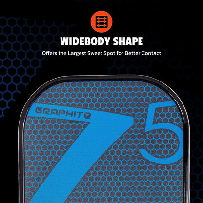 Graphite MOD Z5 Carbon Fiber Pickleball Paddle with Wide-Body Shape. Honeycomb Core, Graphite Face & Cushion Comfort Pickleball Paddle Grip