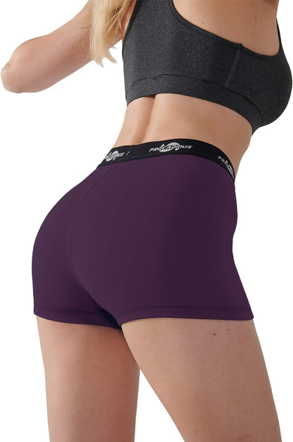 Women'S Spandex Volleyball Shorts 3" Compression Pro Shorts