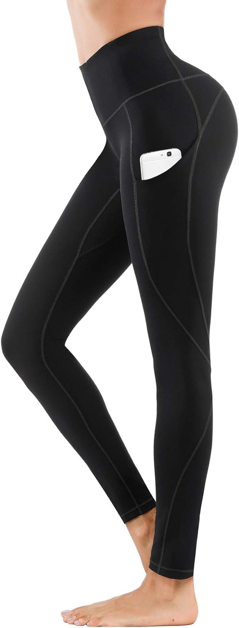 Women High Waist Yoga Pants with Pockets Stretch Soft Leggings