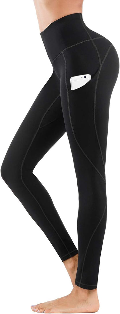 Women High Waist Yoga Pants with Pockets Stretch Soft Leggings