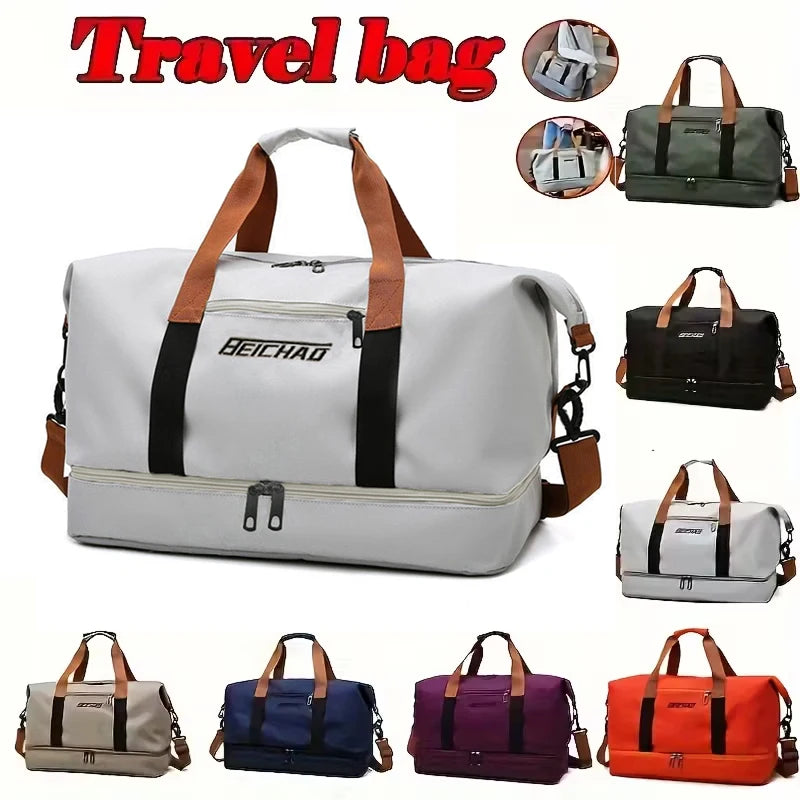 Travel Gym Bag Short-Distance Luggage Portable Fitness Bags Shoulder Crossbody Chest Bag Handbags Duffle Carry on Weekender Bag