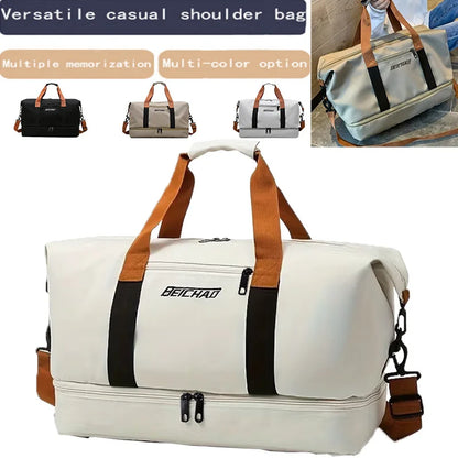 Travel Gym Bag Short-Distance Luggage Portable Fitness Bags Shoulder Crossbody Chest Bag Handbags Duffle Carry on Weekender Bag