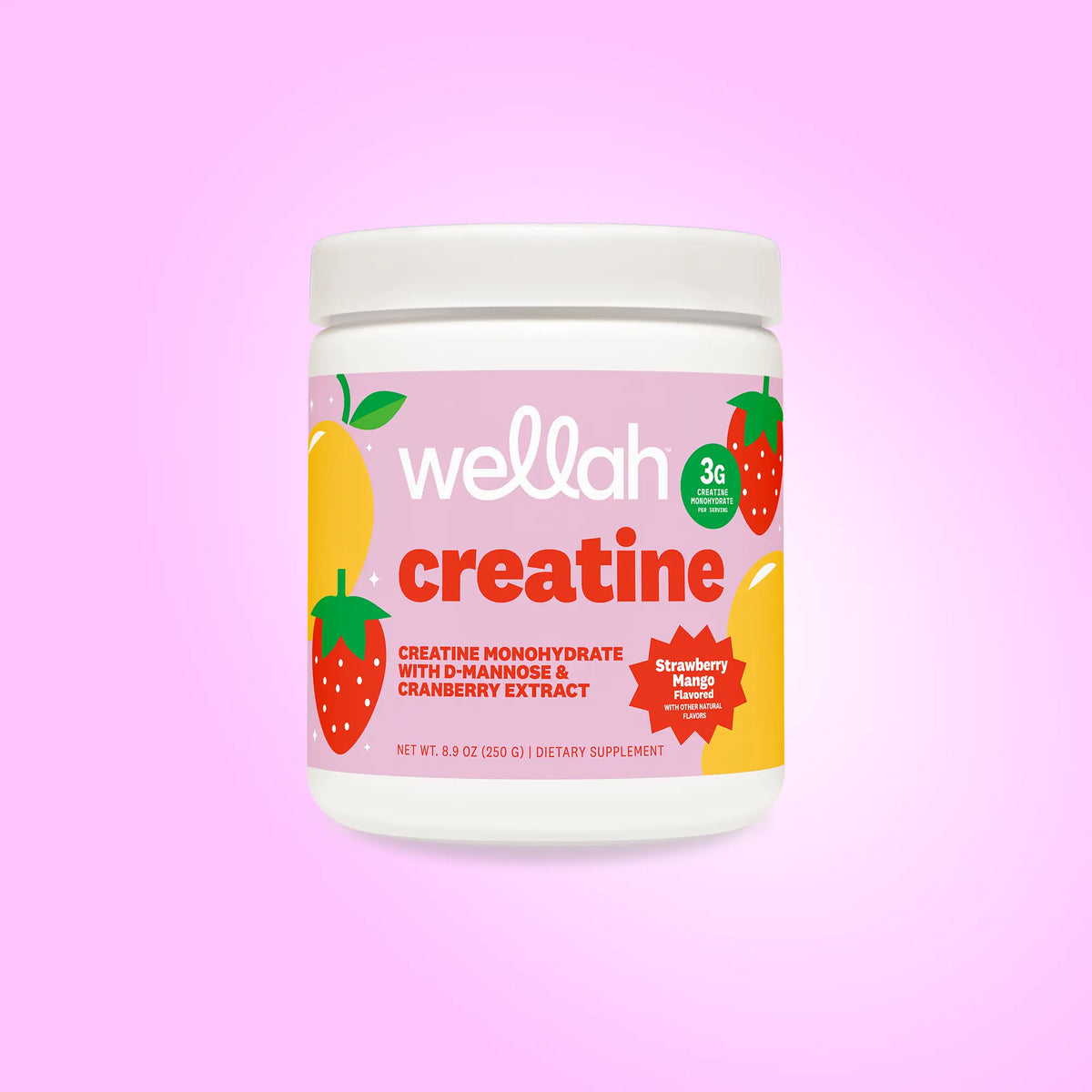Wellah Nutrition Creatine Monohydrate | 50 Servings | 3G Creatine | Supports Energy, Muscle Recovery & Strength, Cognitive Health Dietary Supplement Powder