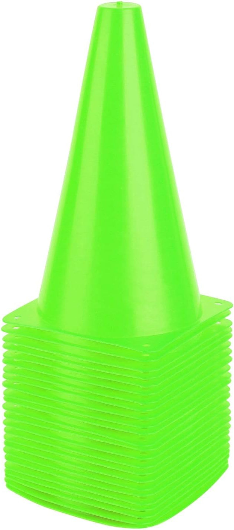 9 Inch Plastic Training Traffic Cones, Sport Cones, Set of 10/12/24