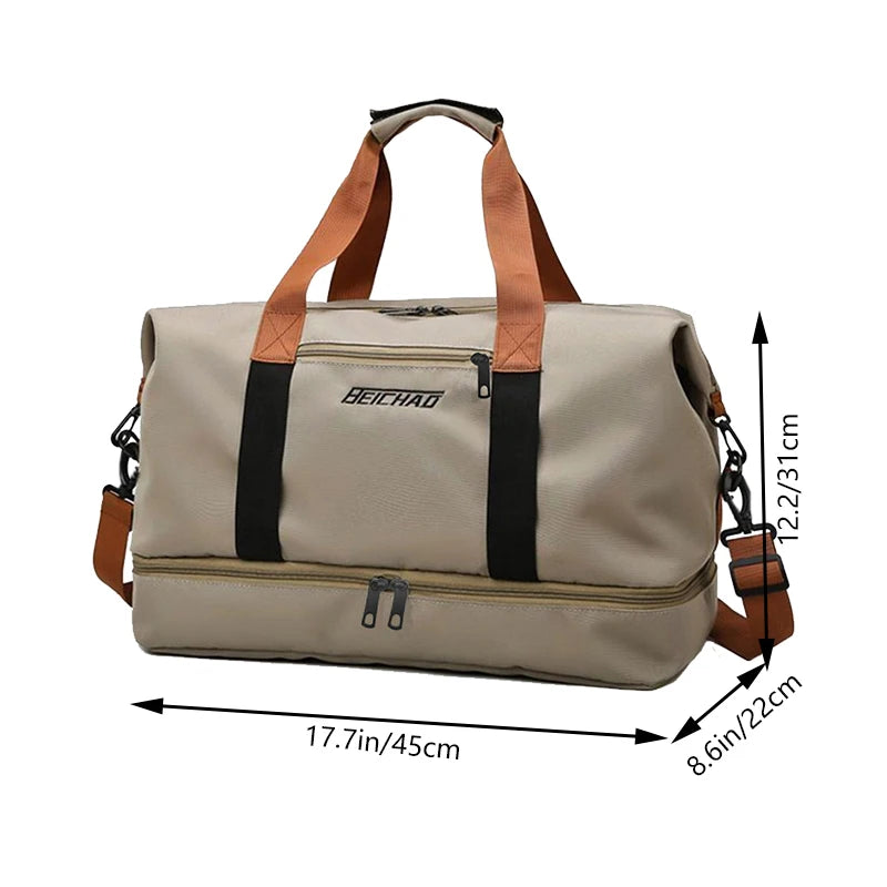 Travel Gym Bag Short-Distance Luggage Portable Fitness Bags Shoulder Crossbody Chest Bag Handbags Duffle Carry on Weekender Bag